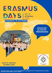 ERASMUS DAYS – Vendredi 16 octobre